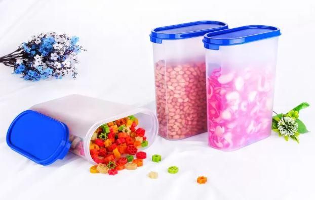 Container-2500 ml Plastic Grocery Container (Pack of 6) - Shopaholics