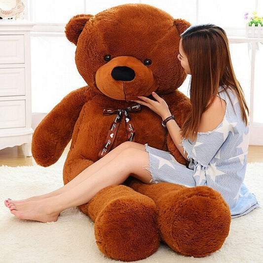 Lovely Cute Stuffed Teddy Bear 60cm - Brown - Shopaholics