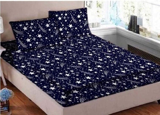 Floral And Abstract Printed PolyCotton Double Bedsheets Combo Set - Shopaholics