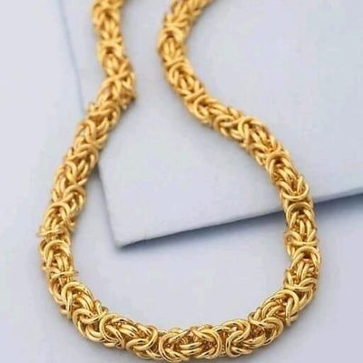Gold Plated Chain For Men - Gold - Shopaholics