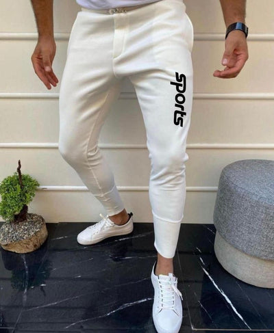 Lycra Printed Slim Fit Mens Track Pant - Shopaholics