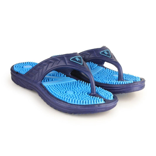 Fashionable Acupressure Slippers For Men - 6 / Navy Blue - Shopaholics