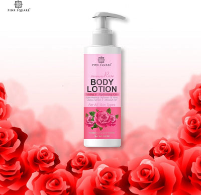 Premium Square Himalayan Rose Body Lotion - For Dry Winter Skin ( Ideal For Men & Women) (200ml) - Shopaholics