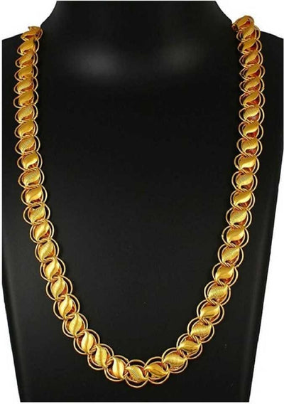 Glorious Gold Plated Chains For Men - 18" Inch / Gold - Shopaholics