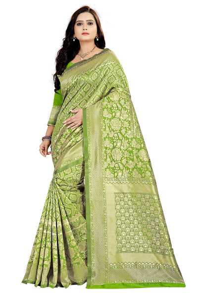 Latest Jacquard Weaving Banarasi Silk Sarees - Shopaholics