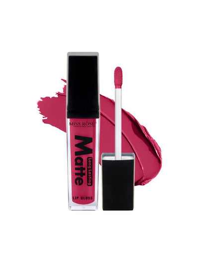 Miss Rose Matte Long Lasting Lip Gloss For Women - Pink - Shopaholics