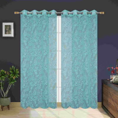 Polyester Netted Fine Quality Door Curtains - Shopaholics