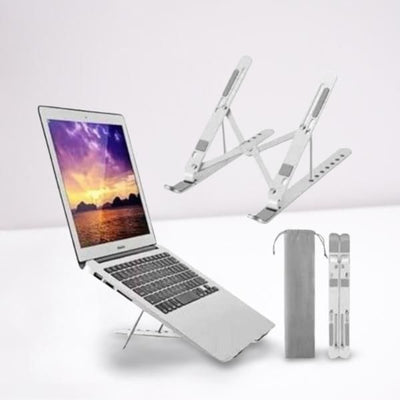 Adjustable Aluminum Computer Laptop Stand - As Per Availability - Shopaholics