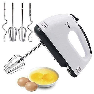 Electric Hand Mixer And Blenders With Chrome Beater Dough Hook - Shopaholics