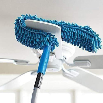 Fan Duster - Flexible Microfiber Cleaning Duster With Extendable Rod ( Multi-color ) - Shopaholics