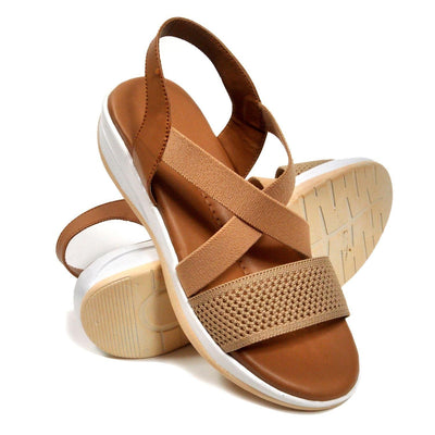 Light Weight Casual Sandals For Women - 3 / Khaki - Shopaholics