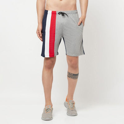 Glito Cotton Stripes Knee Length Bermuda Shorts For Men - M / As Per Availability - Shopaholics
