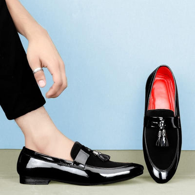 Men Loafer And Casual Black Shoes - Shopaholics