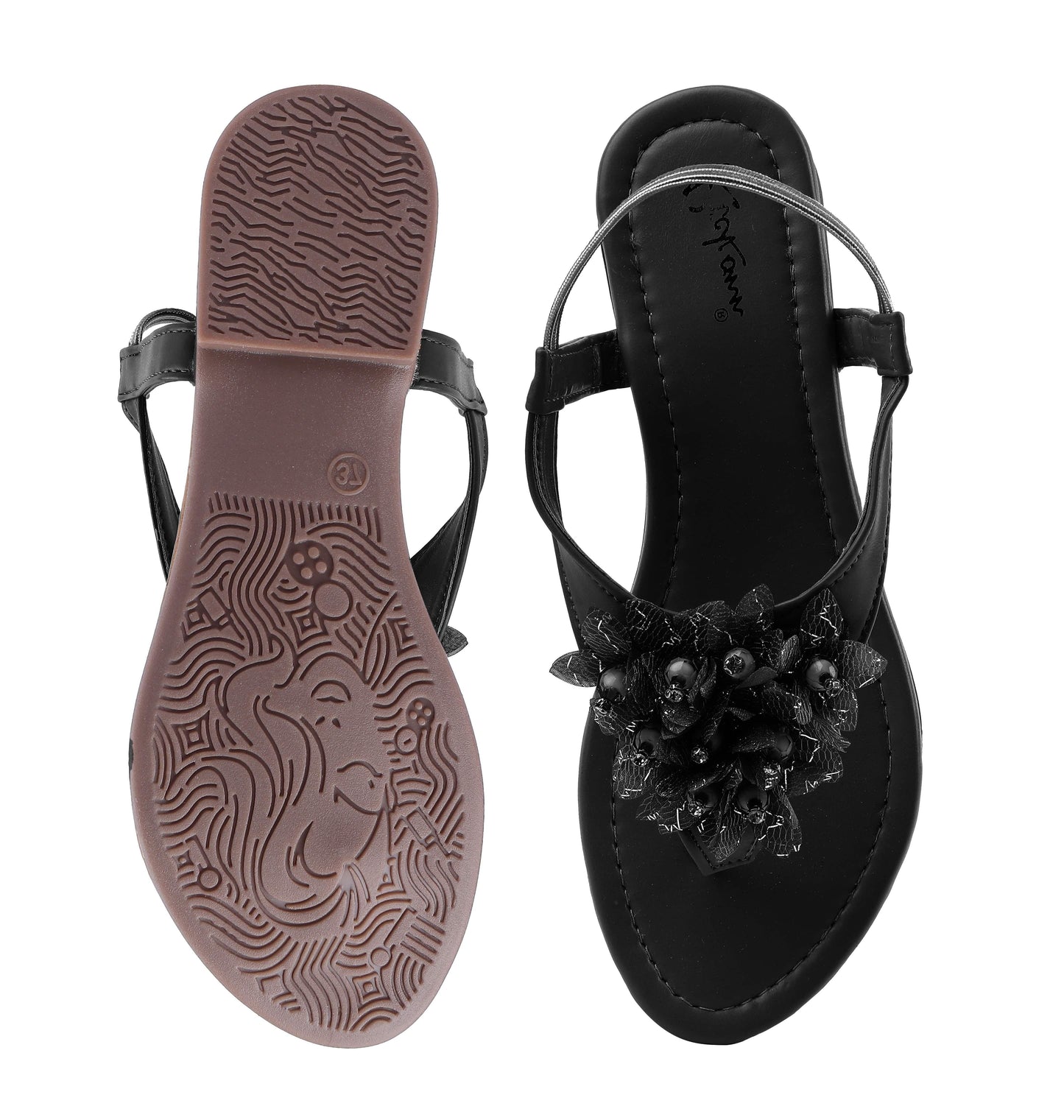 Textured Elegant Casual Flats Slippers For Women - Shopaholics