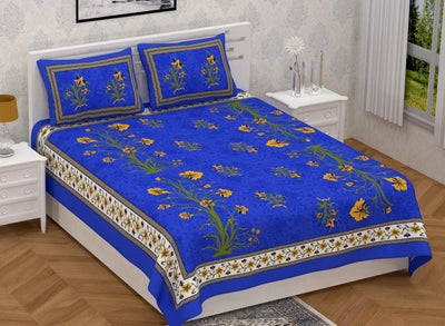 Jaipuri Cotton Printed Double Bedsheets Vol-2 - Shopaholics
