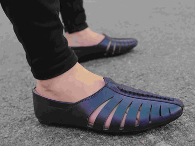 Ethnic Leather Loafer Shoes For Men - 8 - Shopaholics