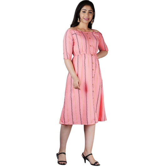 Amazing Cold Shoulder Midi Dress For Women - Shopaholics