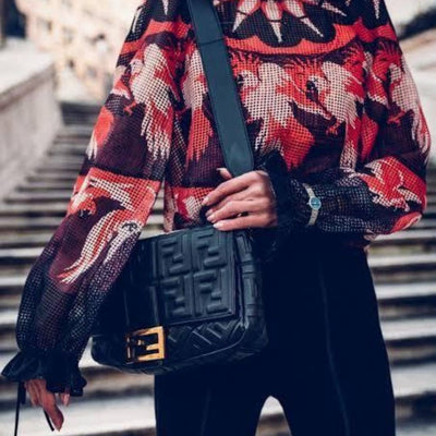 Baguette Cross Body Sling Leather Handbag For Women - Shopaholics