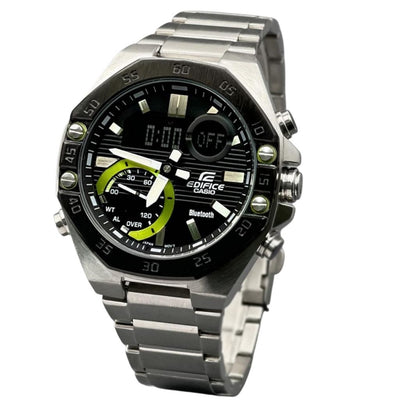 Chronograph Auto Time Adjustment G-Shock Wrist Watch For Men - Silver - Shopaholics