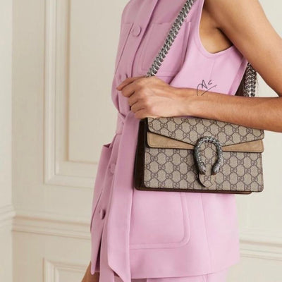 Classic Chain Strap Sling Handbag For Women - Brown - Shopaholics
