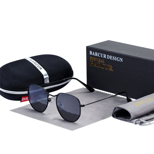 Classic Reflective Sunglasses For Men - Black Black - Shopaholics