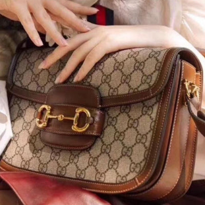 Classic Clutch Adjustable Strap Sling Handbag For Women - Beige-Brown - Shopaholics