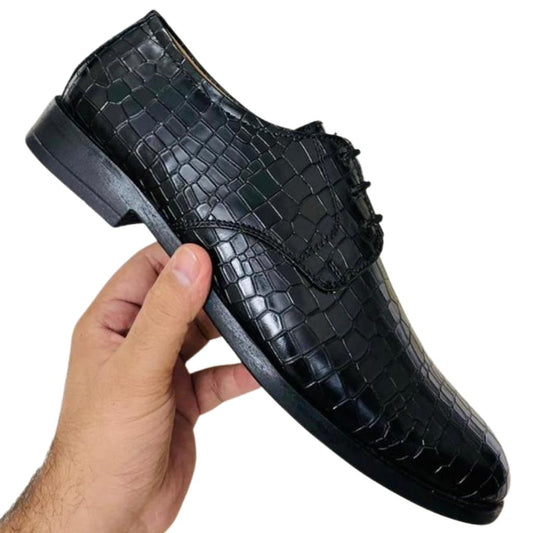 Croco Classic Modern Leather Shoes For Men - Shopaholics