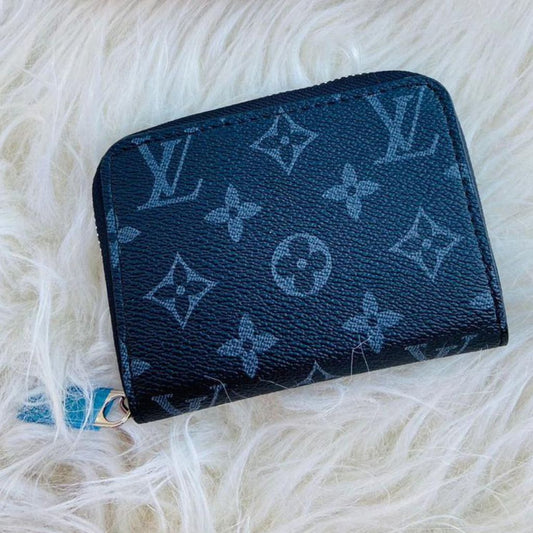 Designer Printed Small Zippy Coin Wallets For Women - Blue - Shopaholics