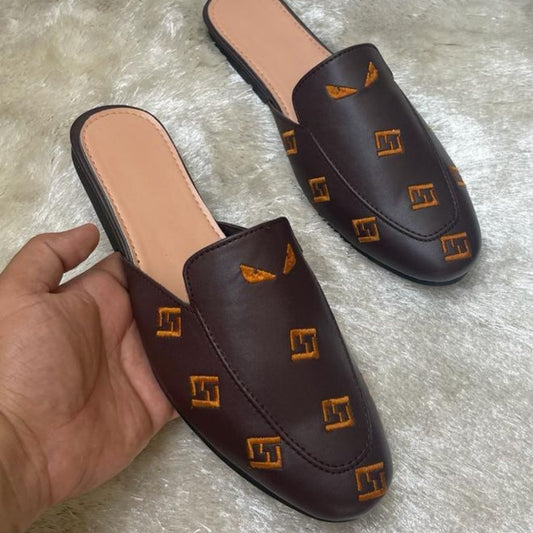 Designer Horsebit Leather Mules Loafers Shoes For Men - 7 / Black - Shopaholics