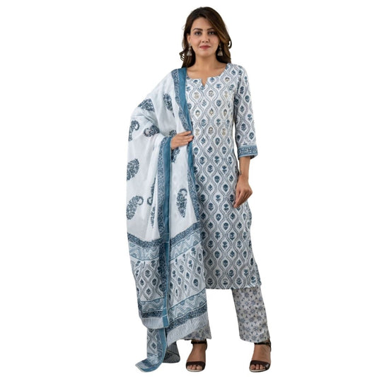 Designer Kurti With Paint And Dupatta For Women - Shopaholics