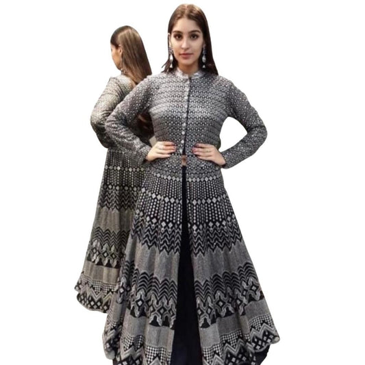 Detachable Cambric Shrug With Buttons Gown For Women - M / Black - Shopaholics