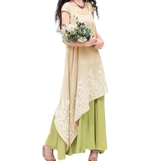 Summer Casual Loose Maxi Dress for Women - Shopaholics
