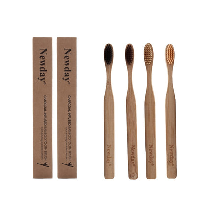 Eco Friendly Bamboo Wooden Toothbrush - Shopaholics