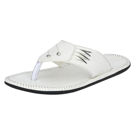 Elegant Synthetic Leather Sandals Flip Flops For Men - Shopaholics