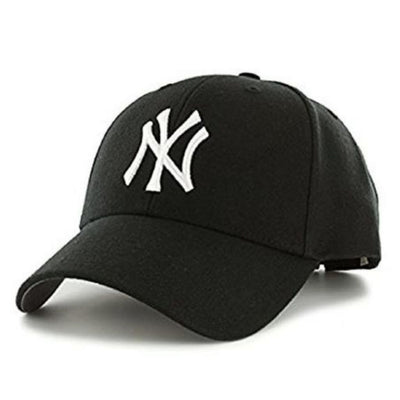 Embroidery Styles Trendy Cotton Baseball Caps For Men - Black - Shopaholics