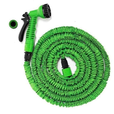 Expandable Water Hose With 8 Function Spray Gun Nozzle - Shopaholics