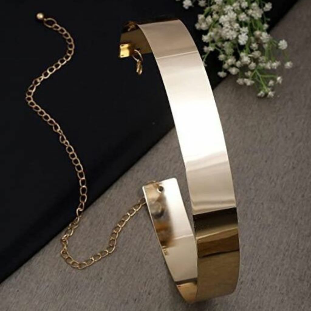 Fancy Solid Plastic Belt For Women - Free / Copper - Shopaholics