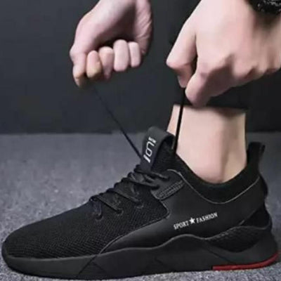 Fashion Sports Men's Steel Toe Safety Shoes - 40 / Black - Shopaholics