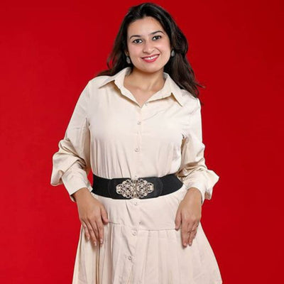 Fashionable Colourblock Elastic Belt For Women - Shopaholics