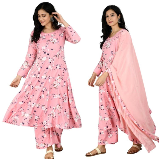 Flairy Kurti With Palazzo And Dupatta For Women - Shopaholics