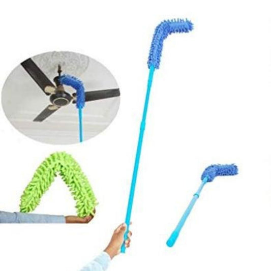 Foldable Microfiber Fan Cleaning Duster Steel Body - Shopaholics