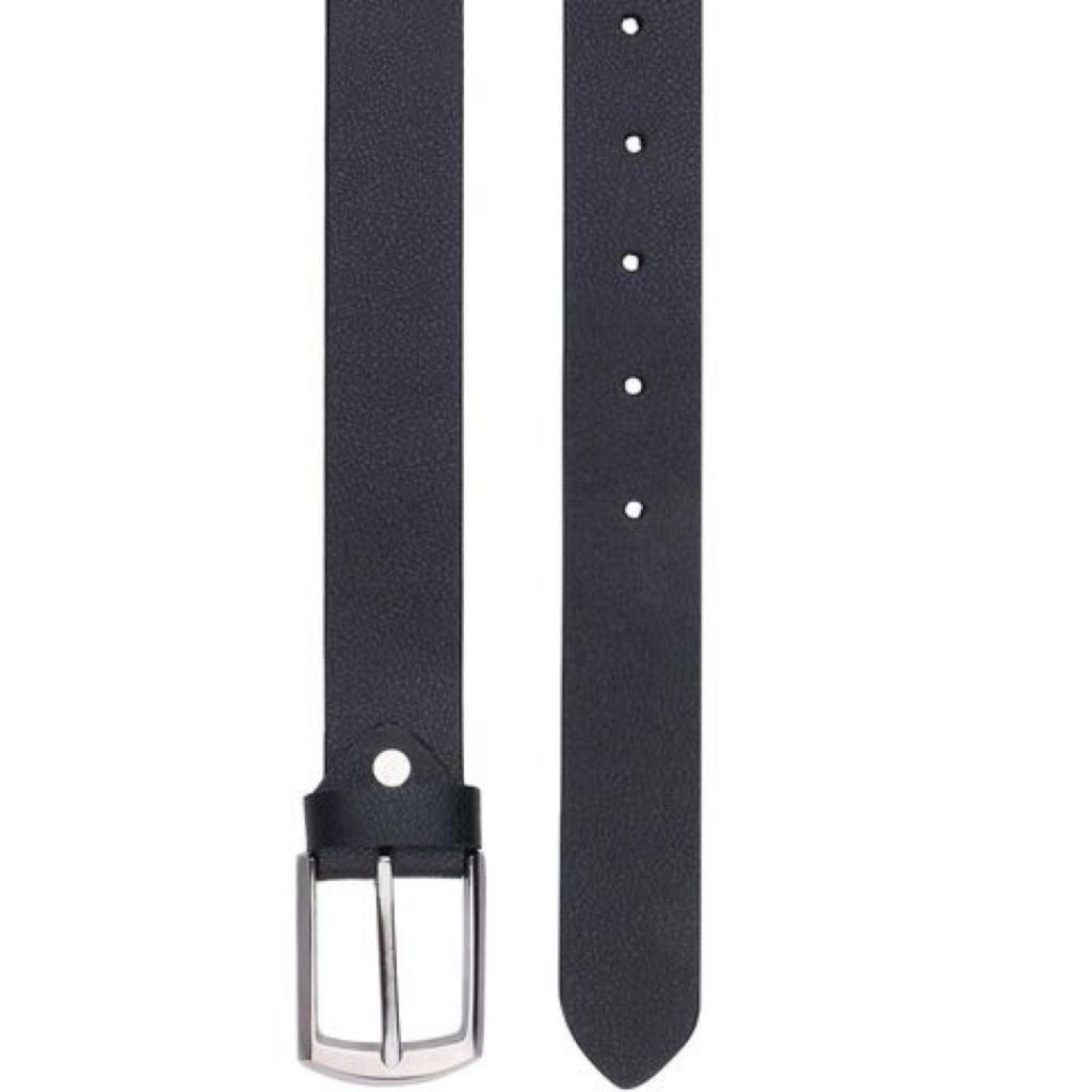 Formal Black Solid Leather Belts For Men - Shopaholics