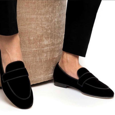 Glamorous Moccasins Suede Leather Loafers Shoes For Men - Shopaholics