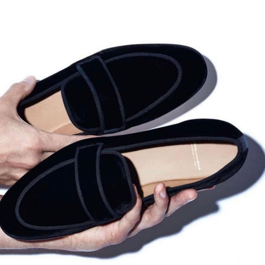 Glamorous Moccasins Suede Leather Loafers Shoes For Men - 6 / Black - Shopaholics