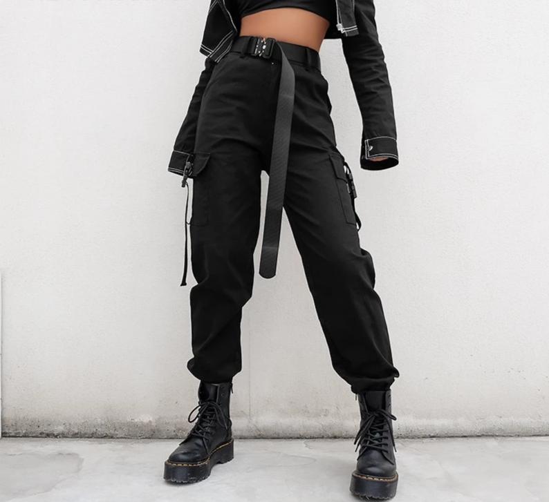 Streetwear Casual Cargo Pants for Women - Shopaholics