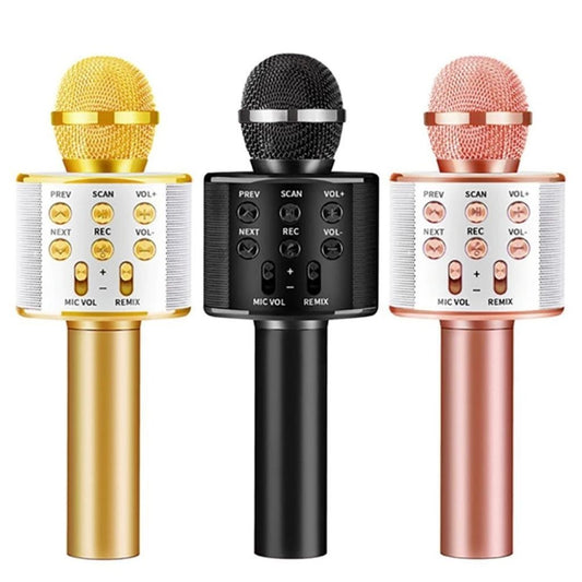 Handheld Wireless Singing Mike Multi-Function Bluetooth Microphone Speakers - Shopaholics