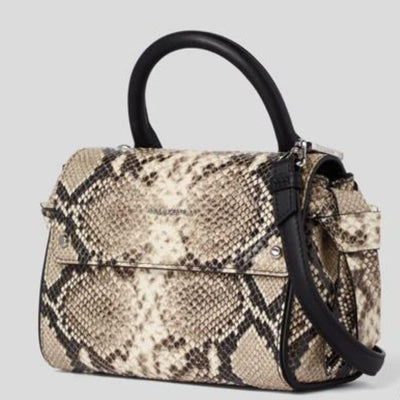 Ikon Snake Mini Top Leather Handbag For Women - Snake - Shopaholics