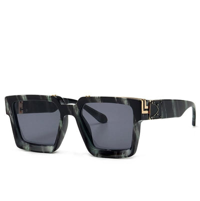 Luxury Classic Square Shape Sunglasses for Men - Green - Shopaholics