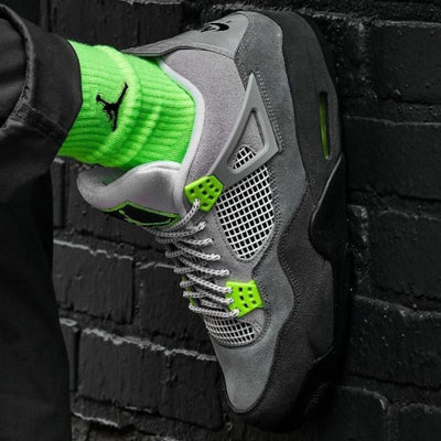 Jordan Retro 4 Sneakers Shoes For Men - 41 / Grey - Shopaholics