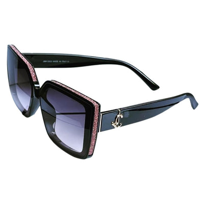 Luxury Golden Oversized Square Sunglasses For Women - Rose Gold - Shopaholics